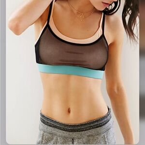 Urban Outfitters Mesh Sport Bra Layered Bralette
